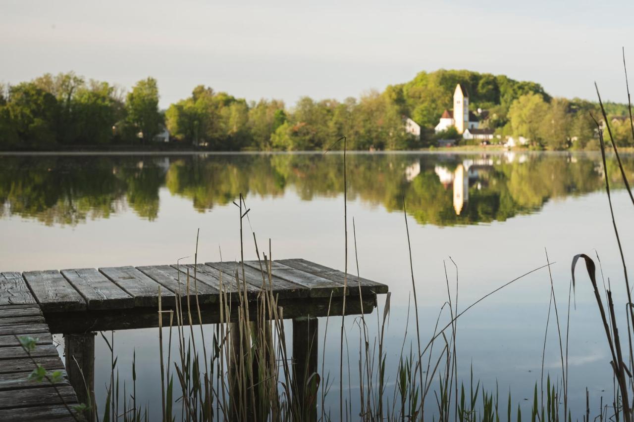 Sopherl Am See - Fruehstueck Auf Der Seeterrasse, Sehr Ruhig Und Wunderschoen Am See, 3 Minuten Nach Oberpfaffenhofen, Viele Radtouren, Restaurants & Cafes In Der Umgebung Weßling エクステリア 写真